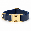 Dark blue leather